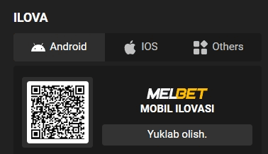Mobil versiya – Melbetuz ni Android va iOS ga bepul yuklab olish